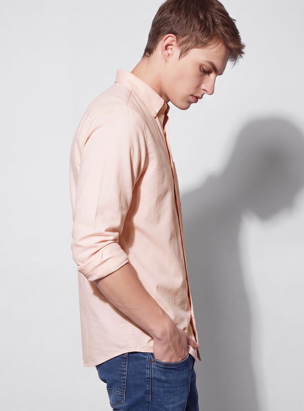 FAME FOREVER Solid Smart Fit Shirt