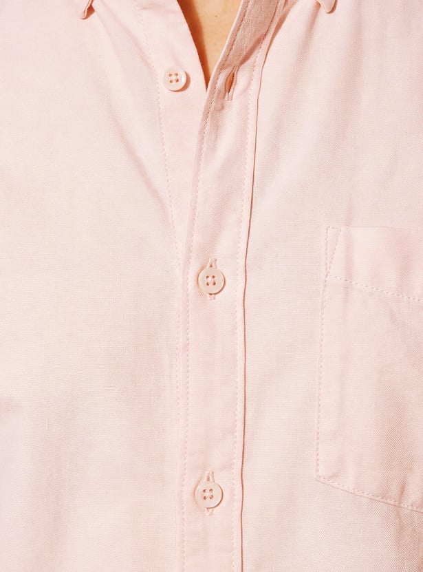 FAME FOREVER Solid Smart Fit Shirt