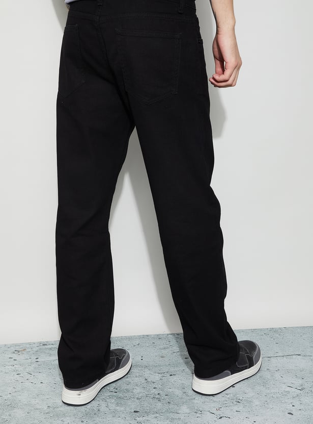 FAME FOREVER Solid Regular Fit Jeans