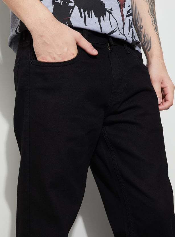 FAME FOREVER Solid Regular Fit Jeans