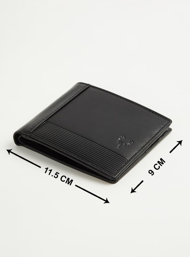 ALLEN SOLLY Textured Bi-Fold Wallet