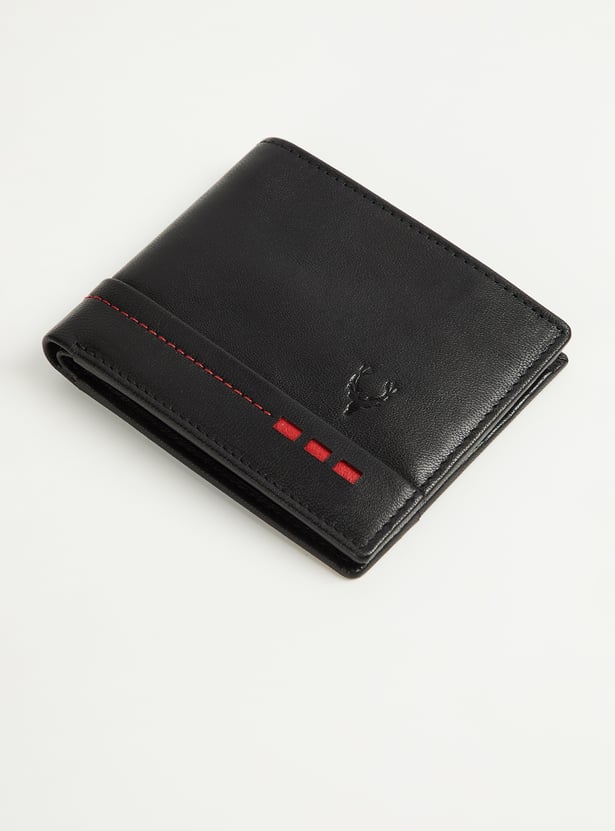 ALLEN SOLLY Textured Bi-Fold Wallet
