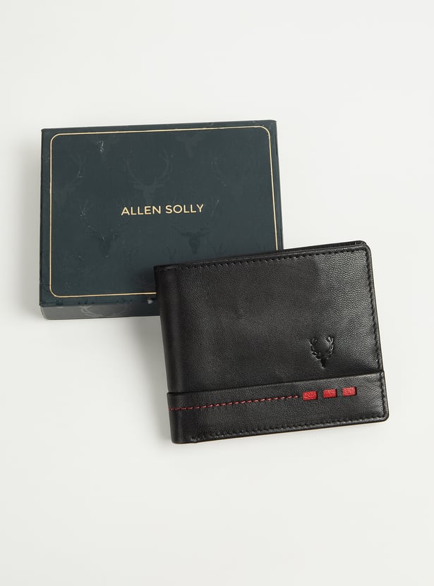 ALLEN SOLLY Textured Bi-Fold Wallet
