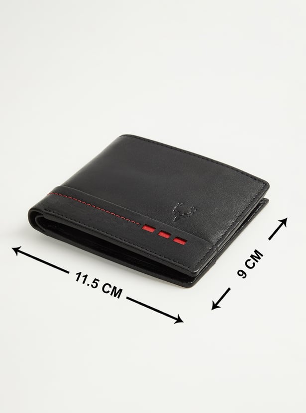 ALLEN SOLLY Textured Bi-Fold Wallet