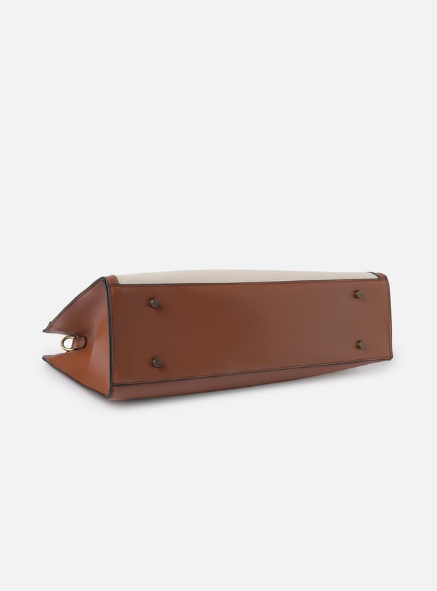 ALLEN SOLLY Striped Laptop Bag