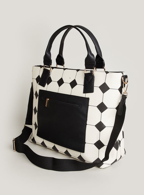 ALLEN SOLLY Printed Laptop Bag