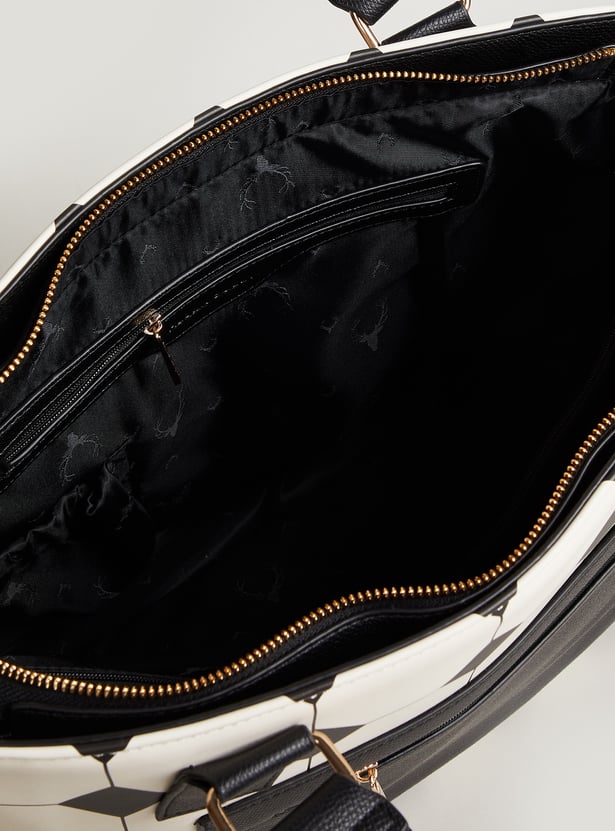 ALLEN SOLLY Printed Laptop Bag