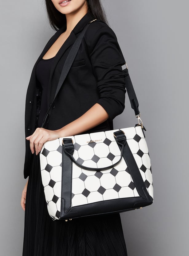 ALLEN SOLLY Printed Laptop Bag
