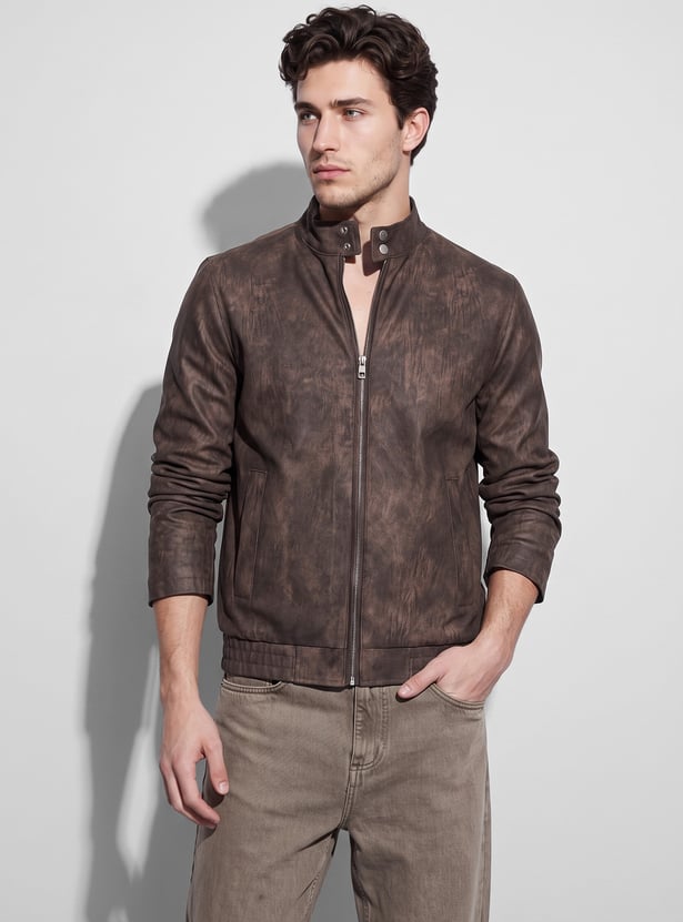 FORCA Textured Biker Jacket