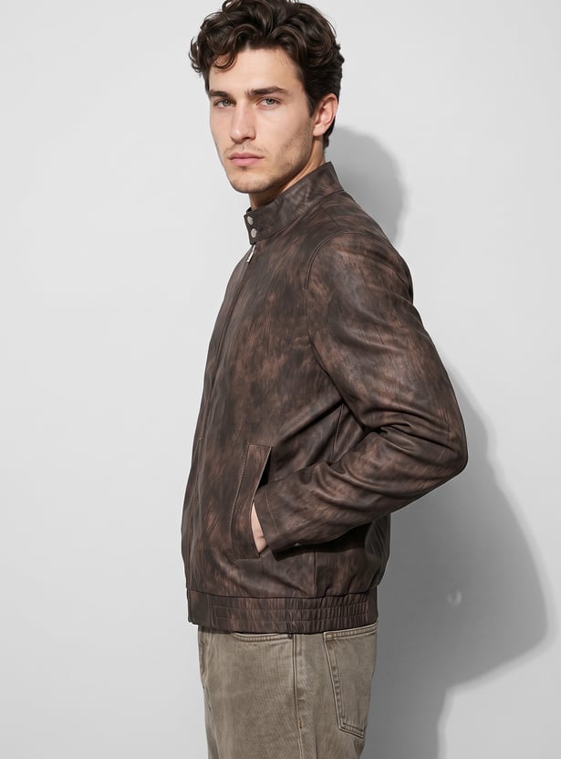 FORCA Textured Biker Jacket