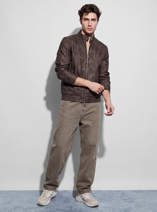 FORCA Textured Biker Jacket