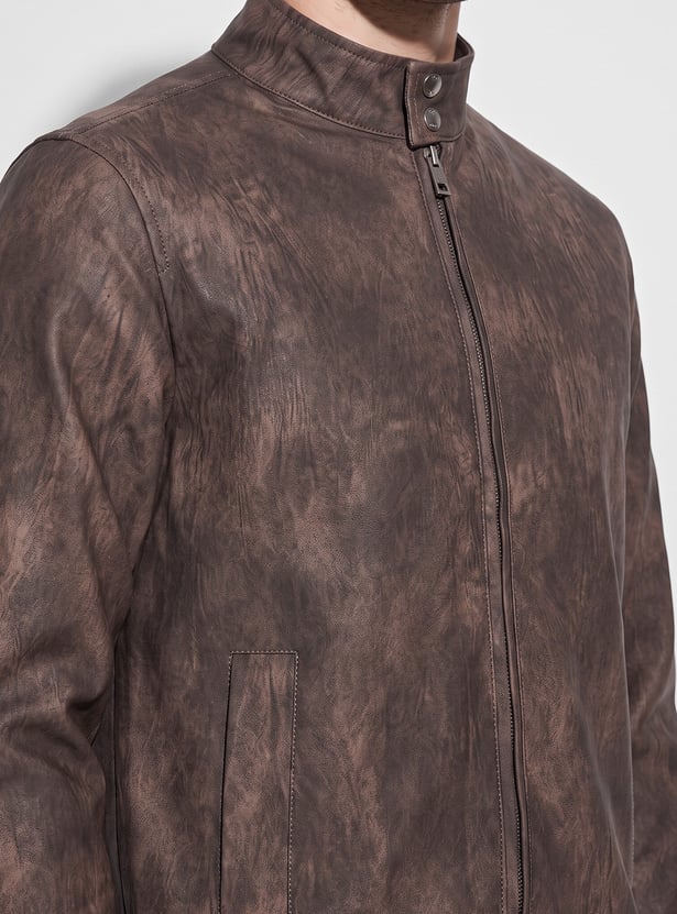 FORCA Textured Biker Jacket
