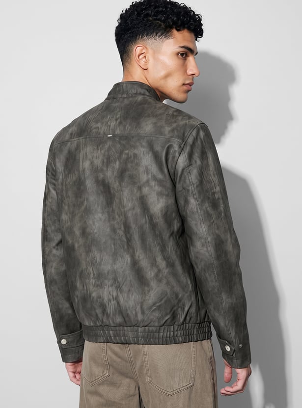 FORCA Textured Biker Jacket