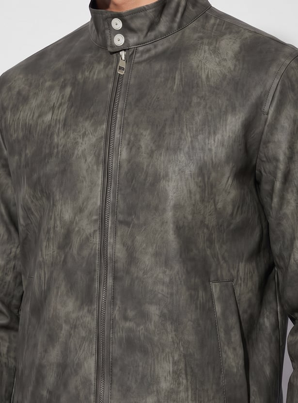 FORCA Textured Biker Jacket