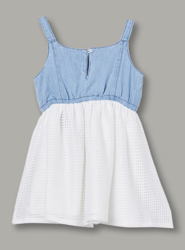 FAME FOREVER Girls Embroidered A-line Dress