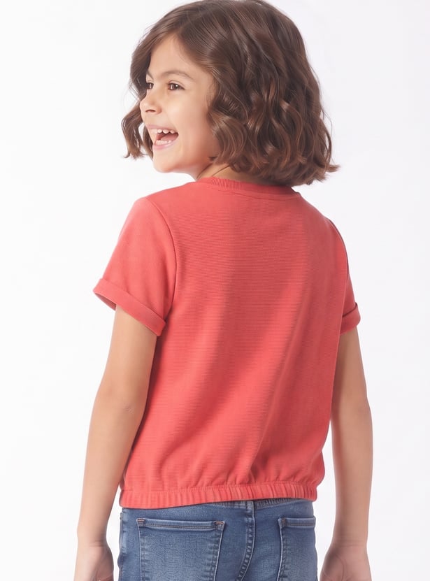 FAME FOREVER Girls Embellished T-shirt