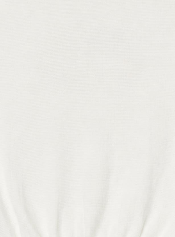 FAME FOREVER Girls Typographic Print T-shirt