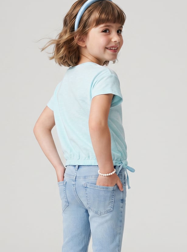 FAME FOREVER Girls Graphic Print T-shirt