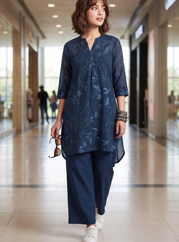 MELANGE Floral Kurta Set