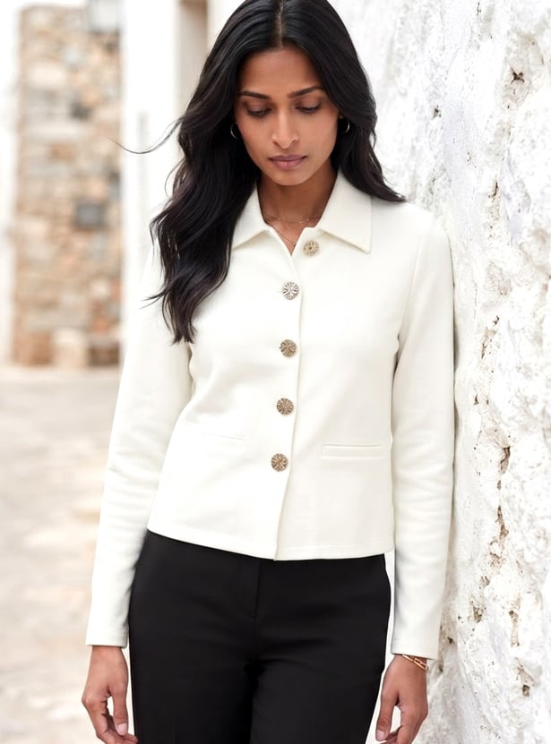 CODE Buttoned Casual Jacket