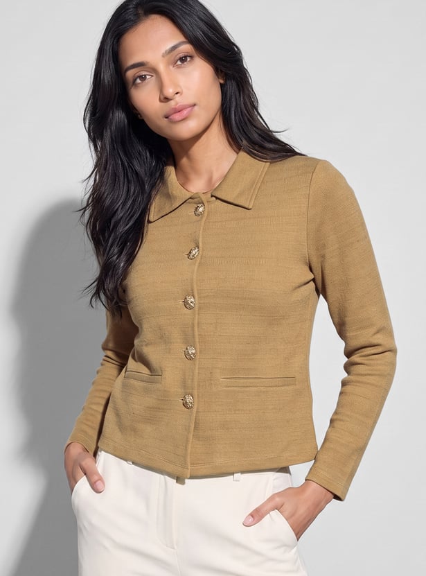 CODE Buttoned Casual Jacket