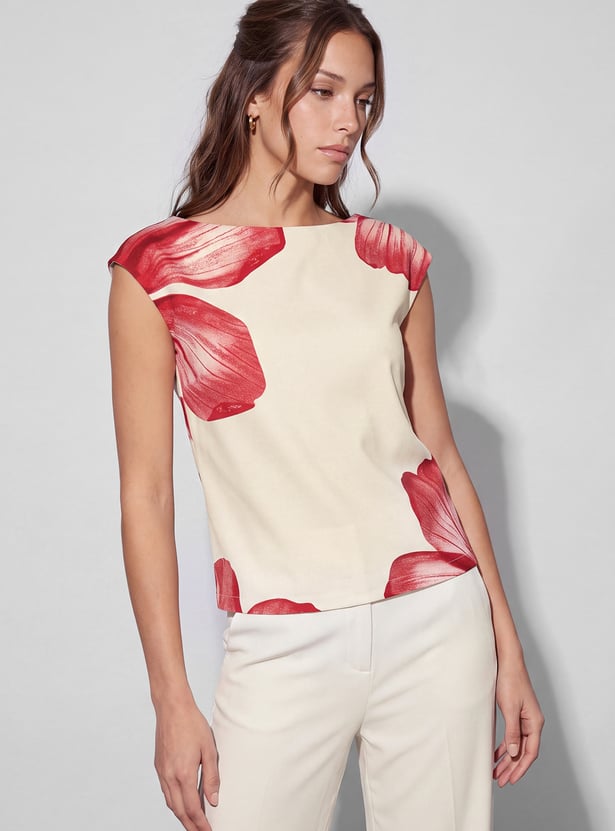 CODE Floral Print Top
