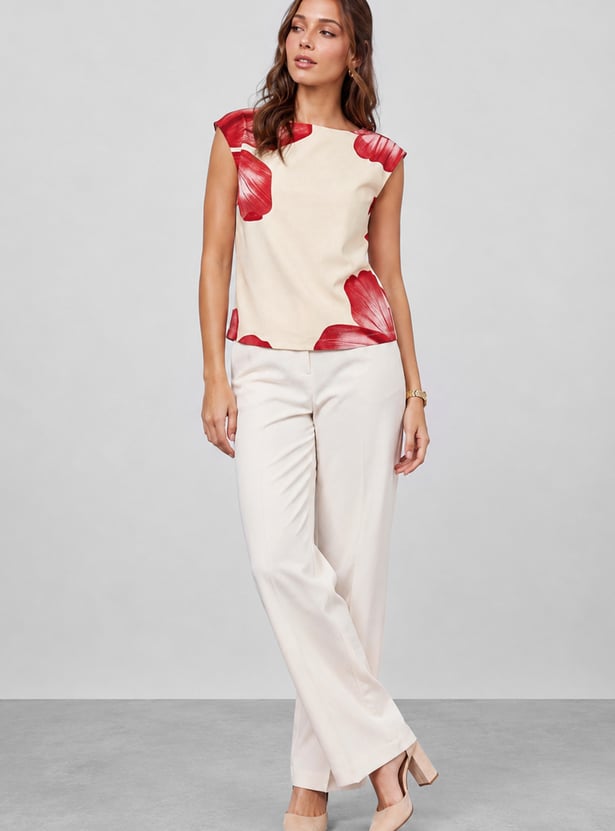 CODE Floral Print Top