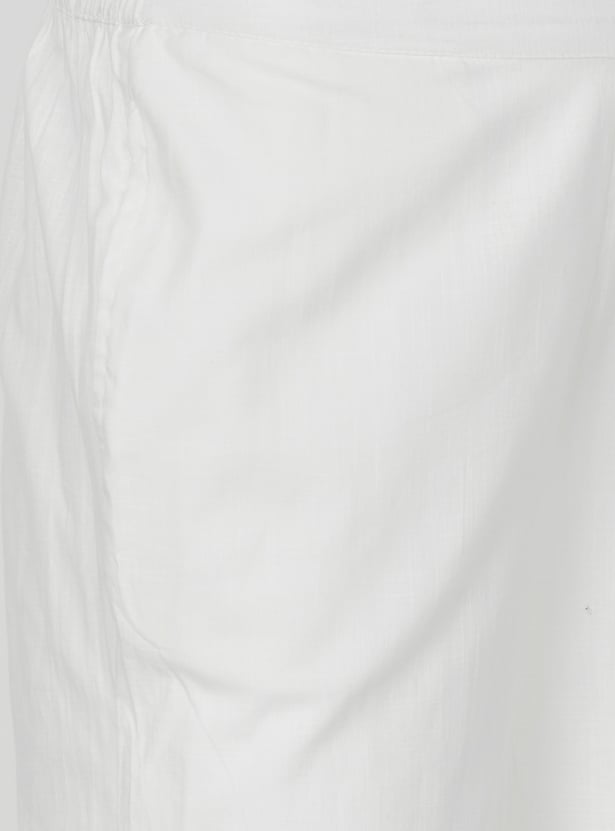 MELANGE Embroidered Straight Kurta Set