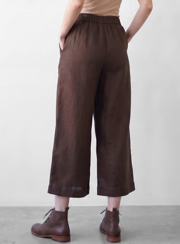 MELANGE Solid Straight Pants