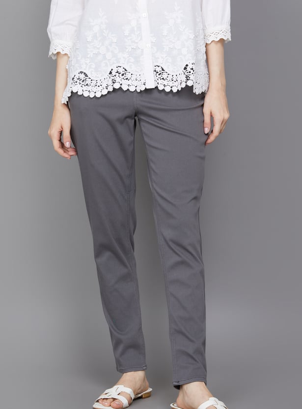 GO COLORS Solid Leggings