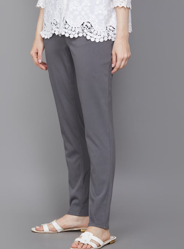 GO COLORS Solid Leggings