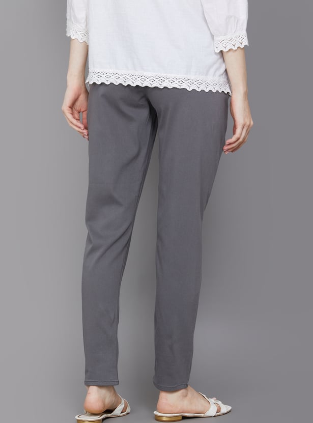 GO COLORS Solid Leggings