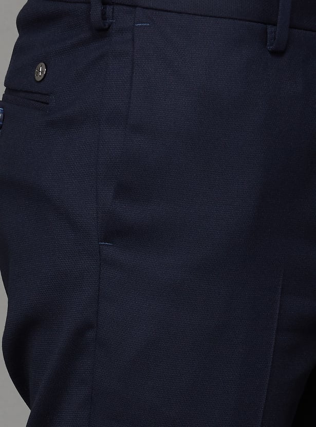 ARROW Solid Slim Straight Formal Trousers