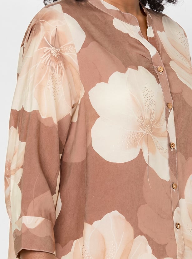 MELANGE Floral A-line Tunic