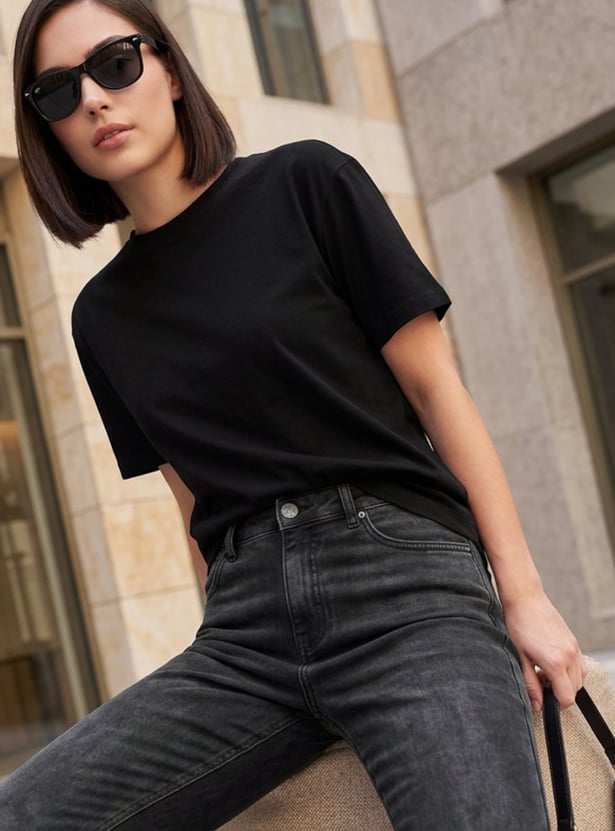 FAME FOREVER Solid T-shirt