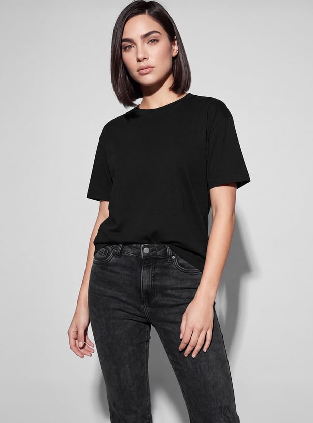 FAME FOREVER Solid T-shirt
