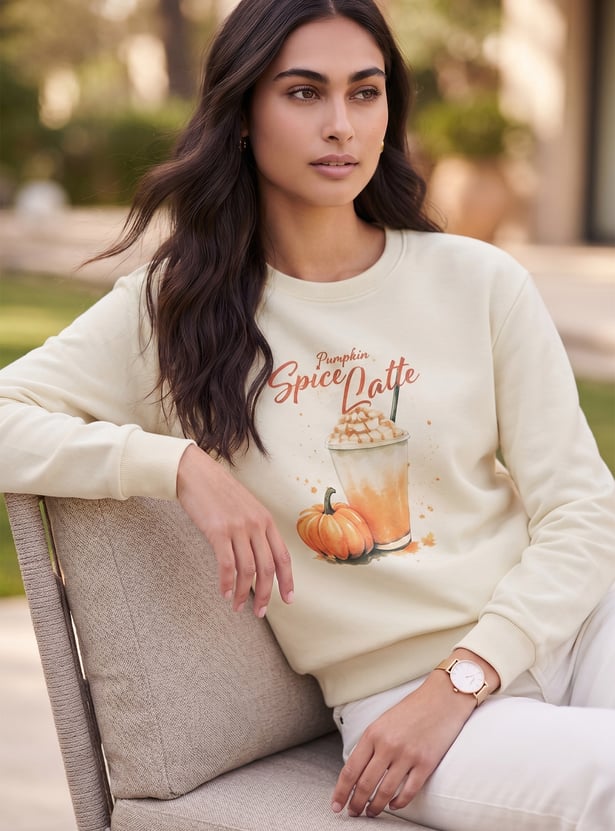 FAME FOREVER Graphic Print Sweatshirt