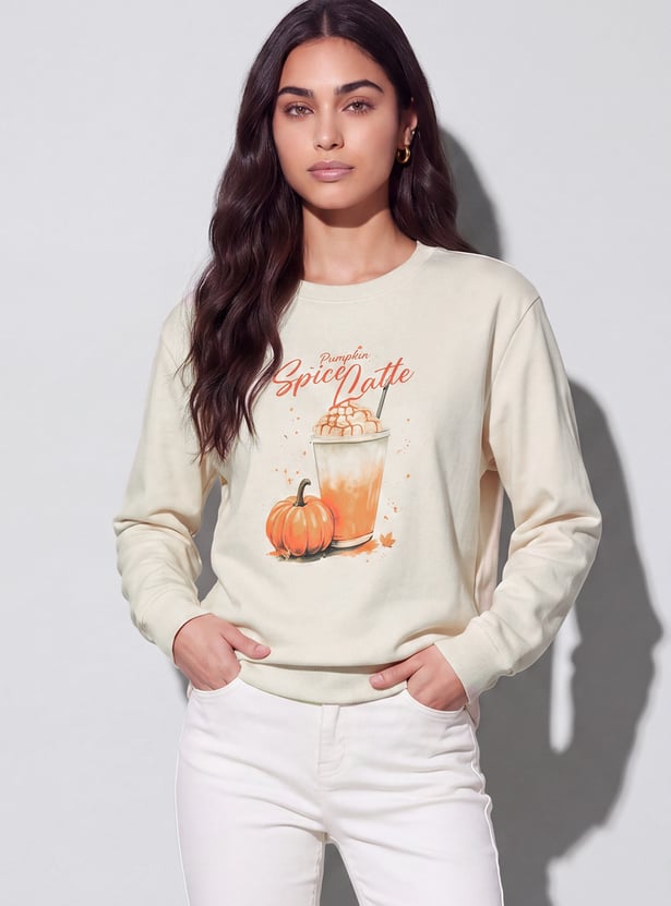 FAME FOREVER Graphic Print Sweatshirt
