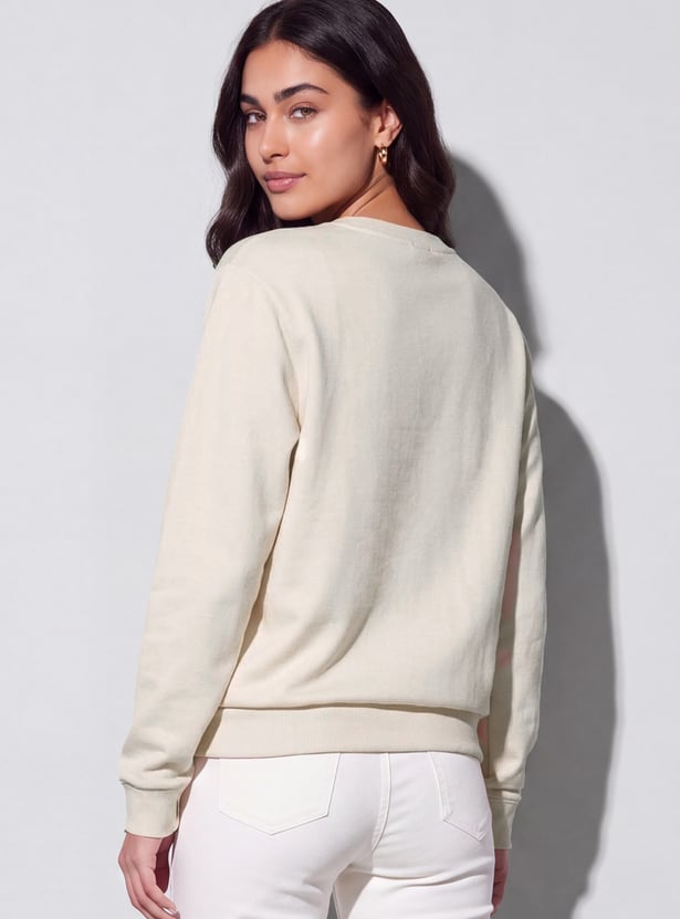 FAME FOREVER Graphic Print Sweatshirt