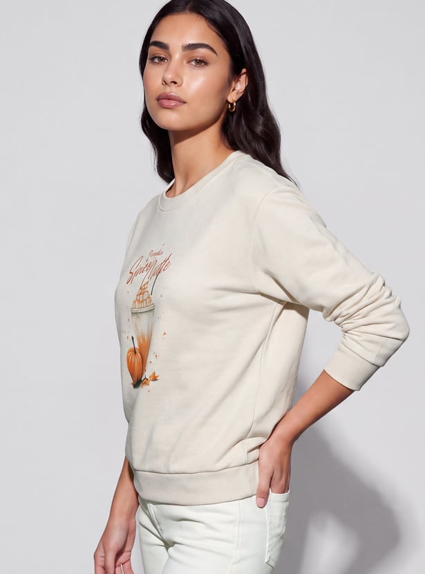 FAME FOREVER Graphic Print Sweatshirt