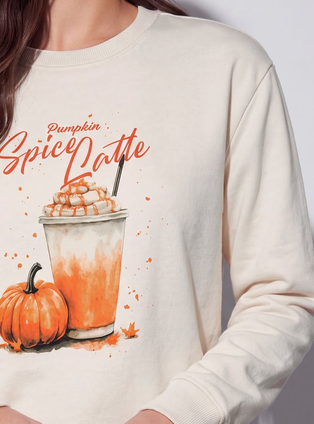 FAME FOREVER Graphic Print Sweatshirt