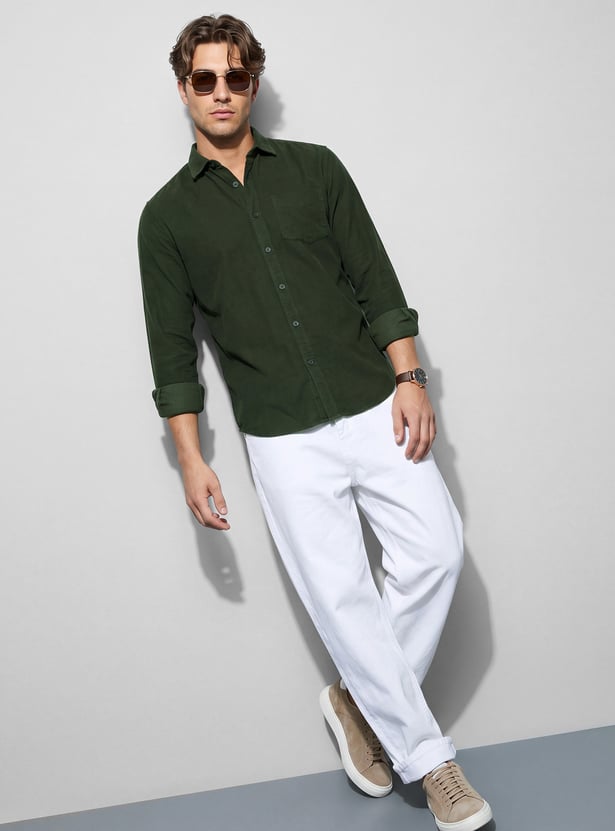CODE Regular Fit Corduroy Shirt