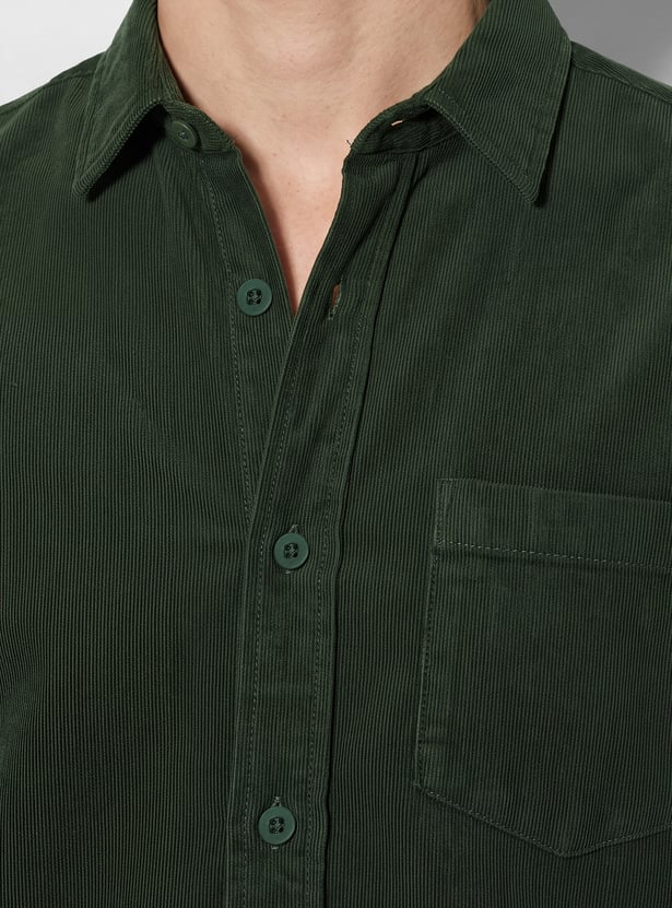 CODE Regular Fit Corduroy Shirt