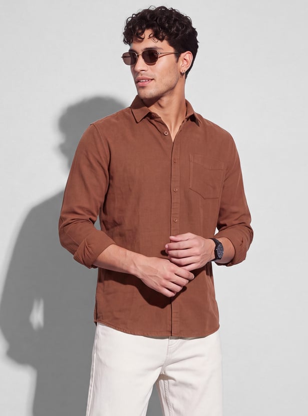 CODE Regular Fit Corduroy Shirt