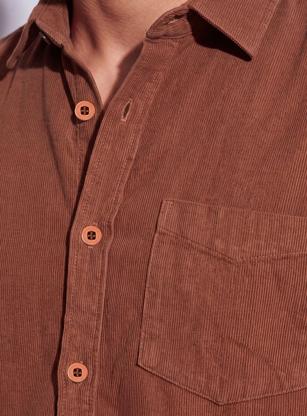 CODE Regular Fit Corduroy Shirt