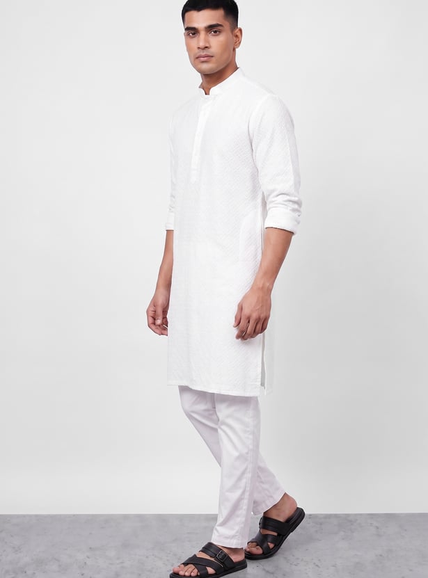 MELANGE Embroidered Straight Kurta