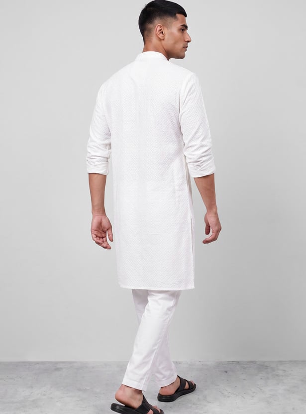 MELANGE Embroidered Straight Kurta