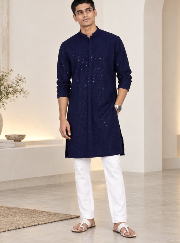 MELANGE Embellished Straight Kurta