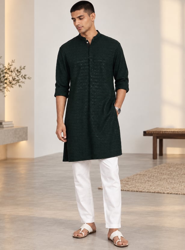 MELANGE Embellished Straight Kurta