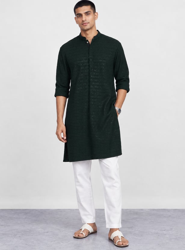 MELANGE Embellished Straight Kurta